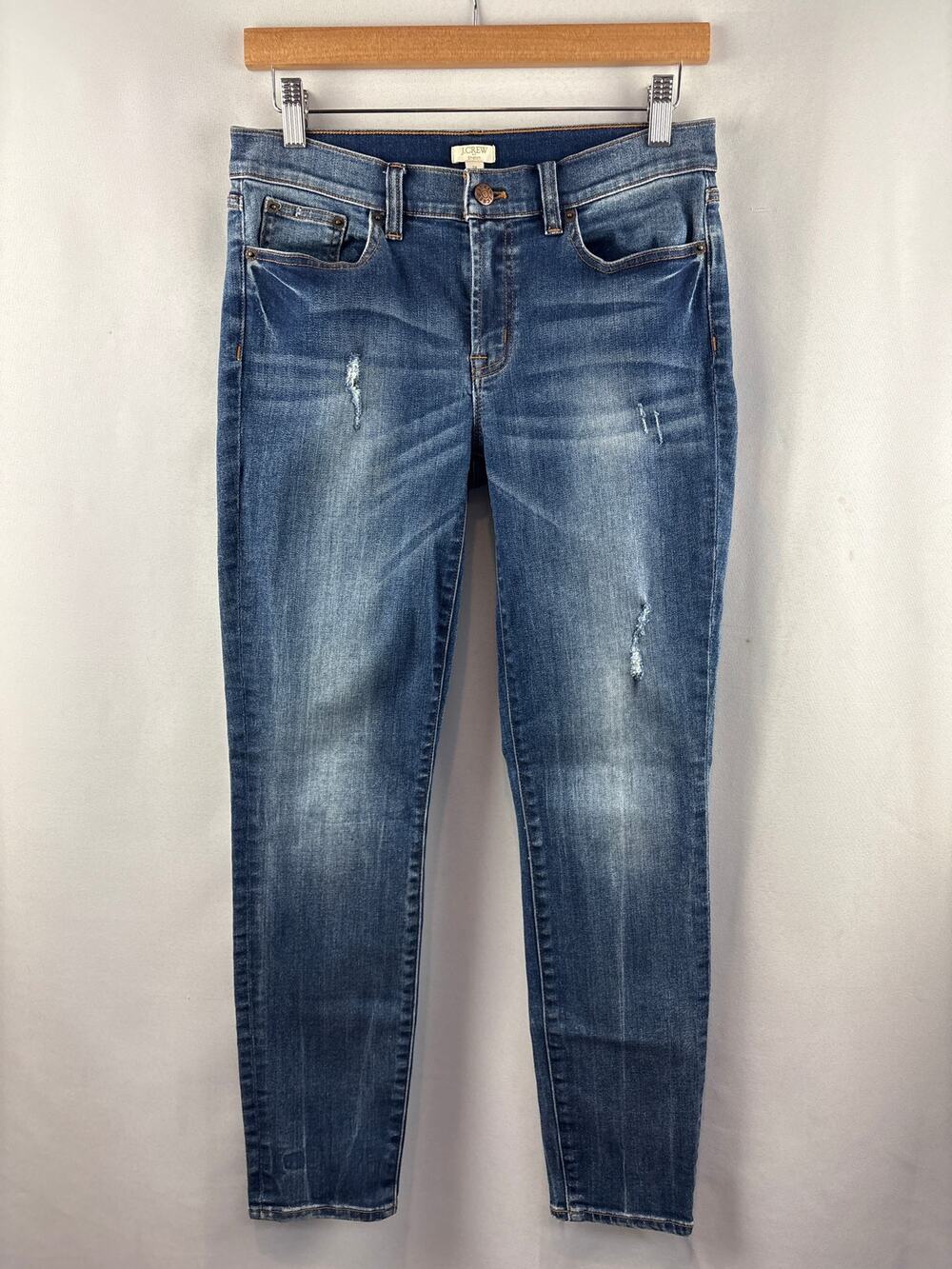 Women’s J.Crew Size 28 Medium Wash Blue Skinny Jeans